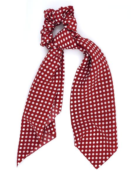 Mini Polka Dots Hair Scrunchie