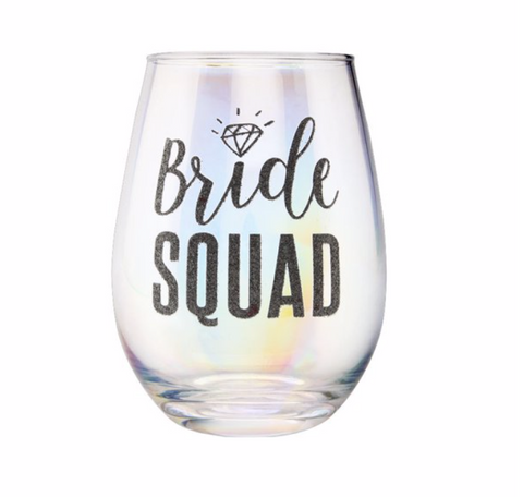 Bride Squad Wine Glass