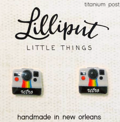 Retro Camera Earrings