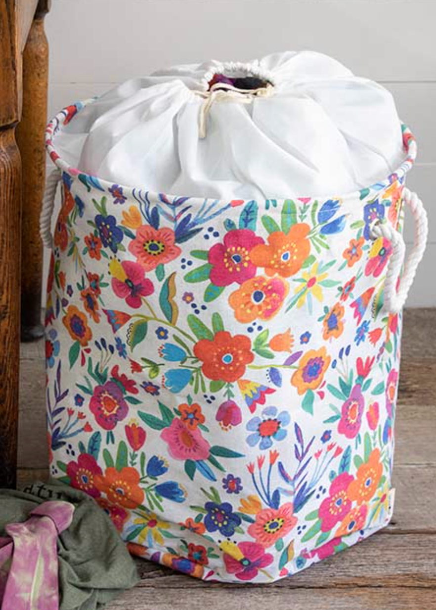 Floral Laundry Hamper