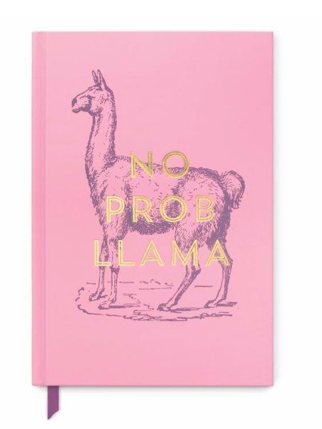 No Prob Llama Vintage Notebook
