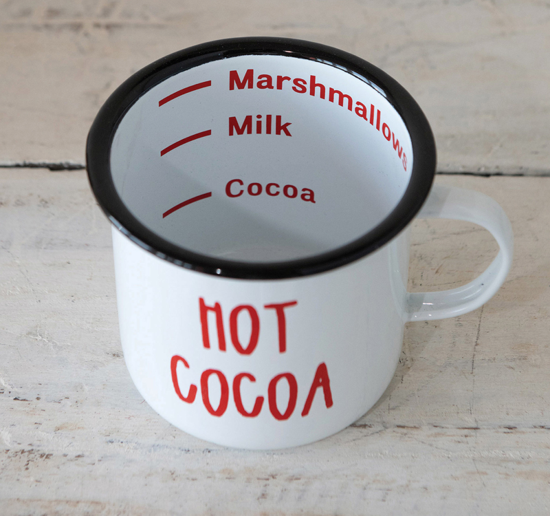 Hot Cocoa Enameled Mug