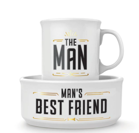 Man's Best Friend Dog Bowl and Mug Set