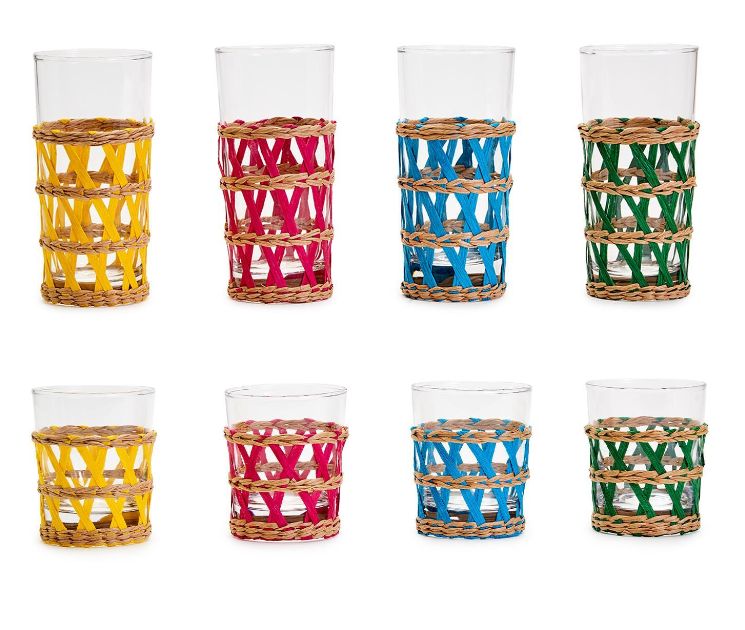 HAMPTON LATTICE TALL DRINKING GLASS