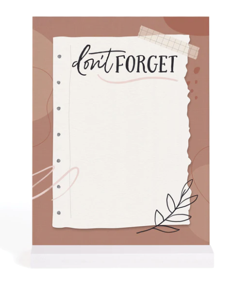 DON'T FORGET DRY ERASE BOARD