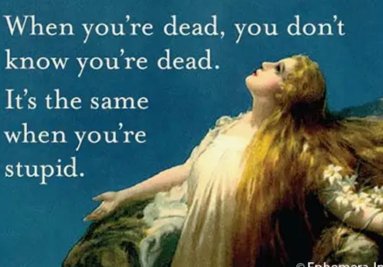 Magnet: When you're dead, you don't know