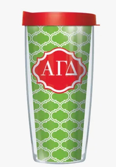 Alpha Gamma Delta Duofoil Tumbler
