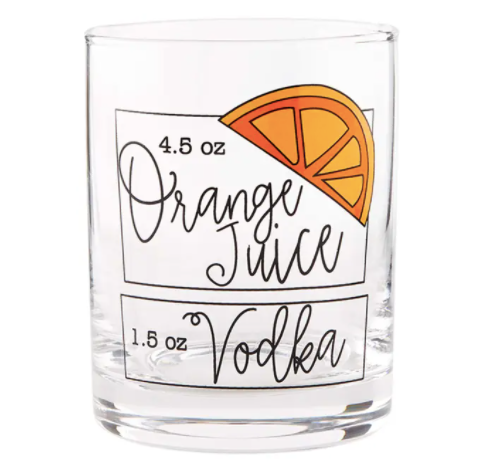 SCREWDRIVER RECIPE GLASS