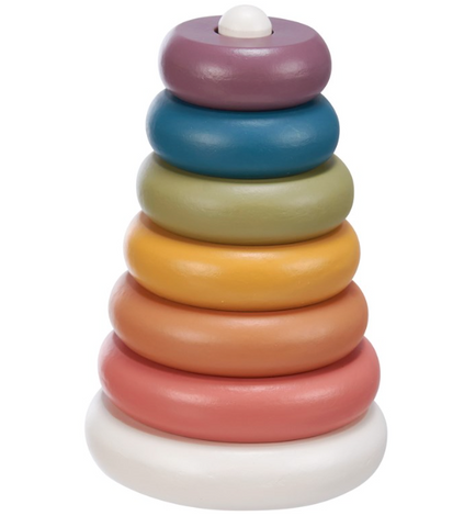 Stacking Toy - Rainbow Rings