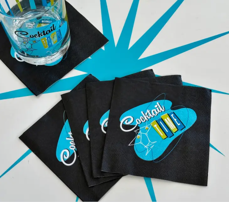 Cocktail Time Paper Cocktail Napkin Set
