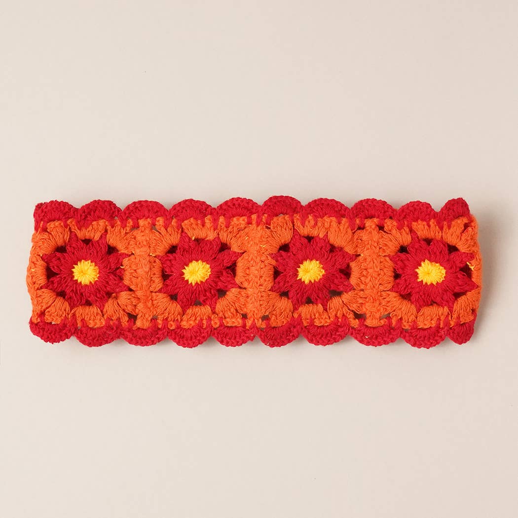 Flower Crochet Head Band