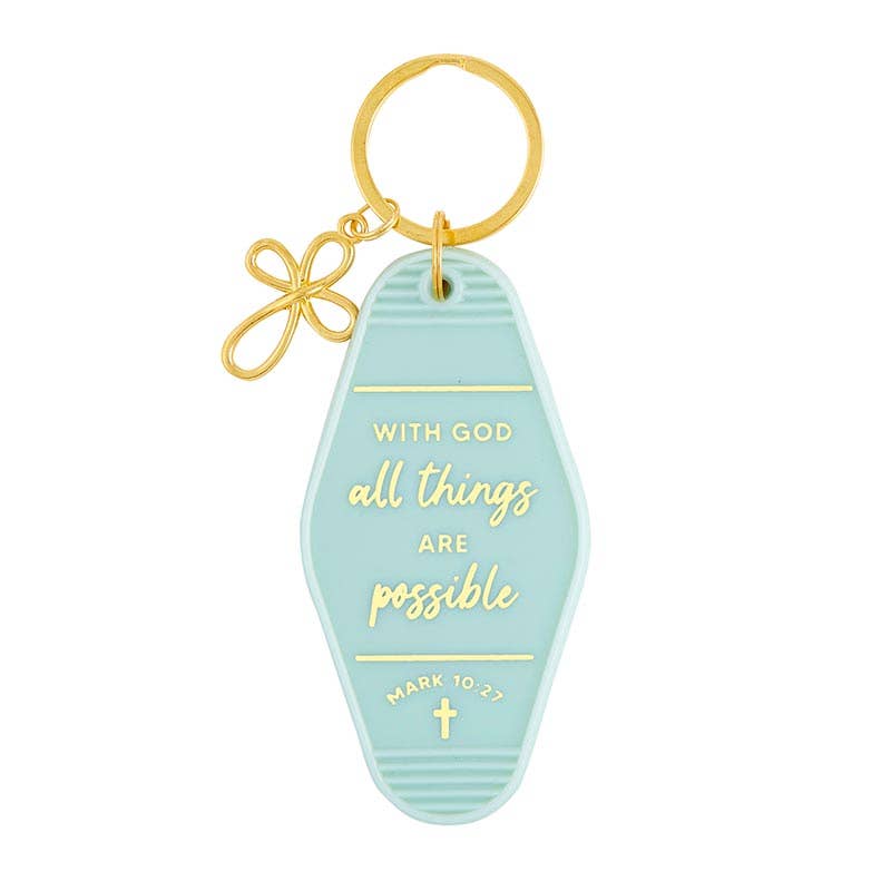 Mark 10:27 Keytag