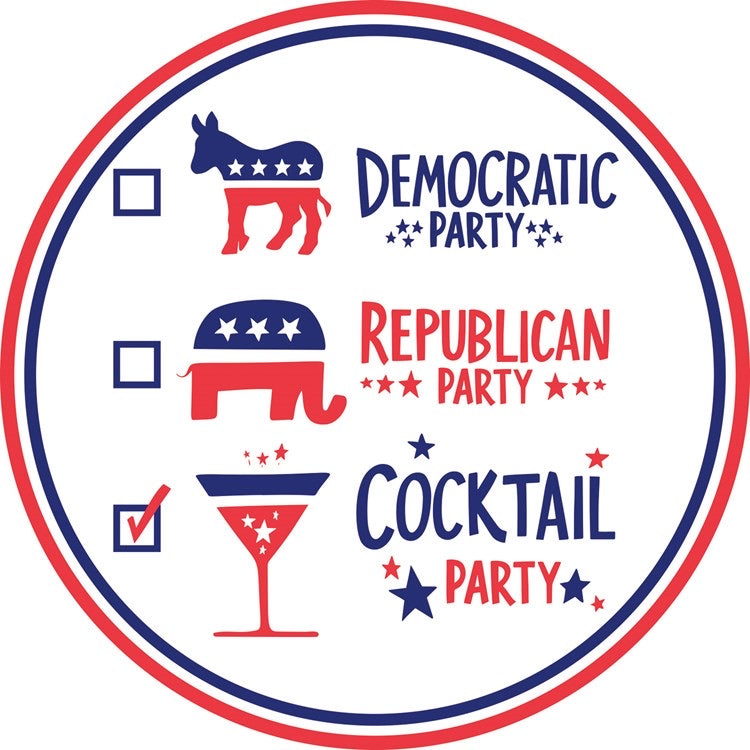 Cocktail Party Dish Towel