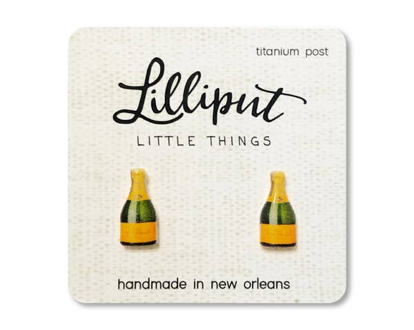 Champagne Bottle Earrings