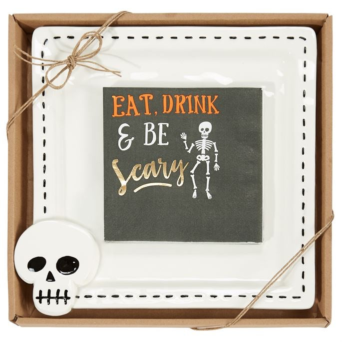 Skull Halloween Cheese Set