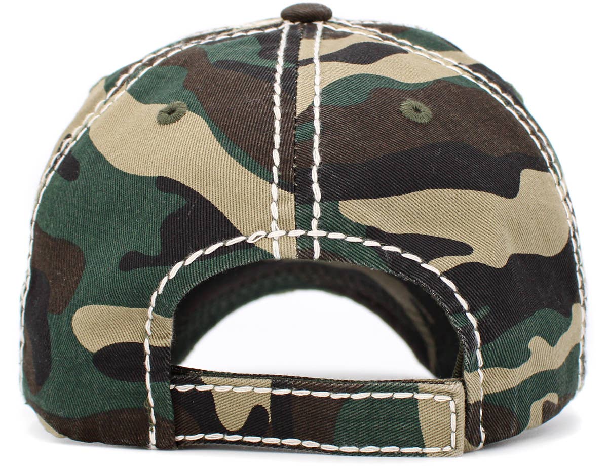 Peace Love Dogs Vintage Ballcap: BLK