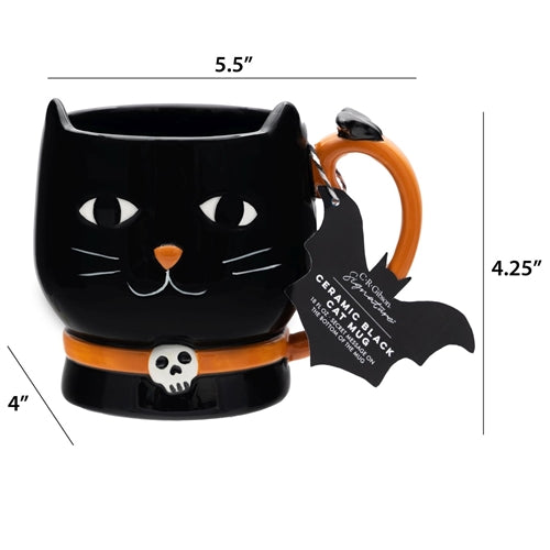 BLACK CAT CERAMIC MUG