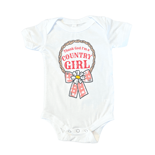 Country Girl Onesie: 6-12M