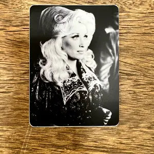 Dolly Parton Black Vintage Sticker. (2 designs)