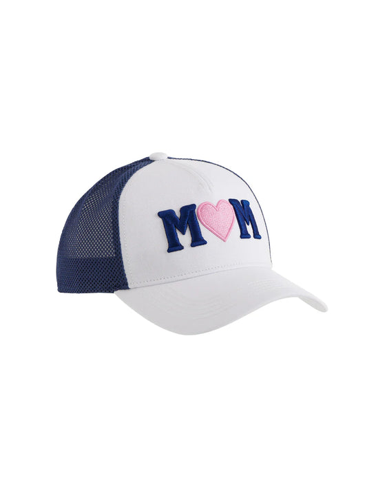 "Mom" Trucker Hat-White