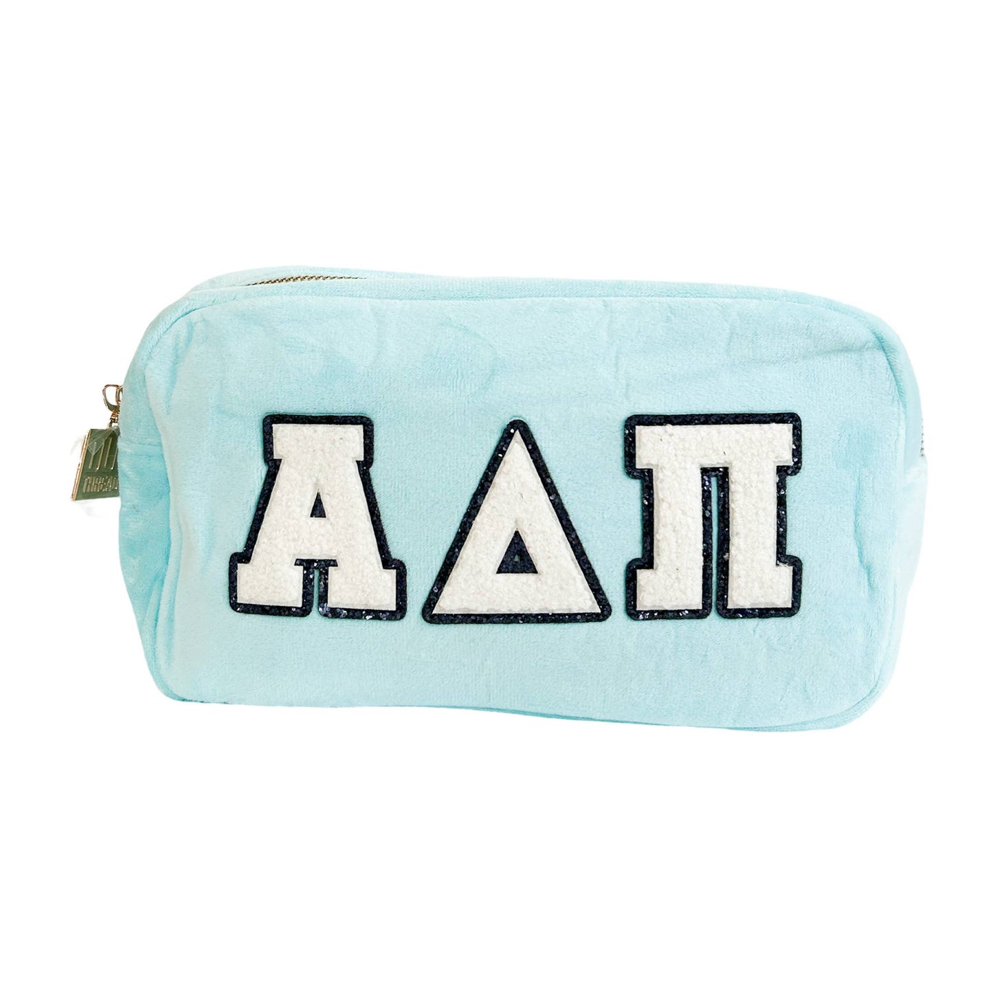 Chenille Sorority Cosmetic Bag: ALPHA DELTA PI