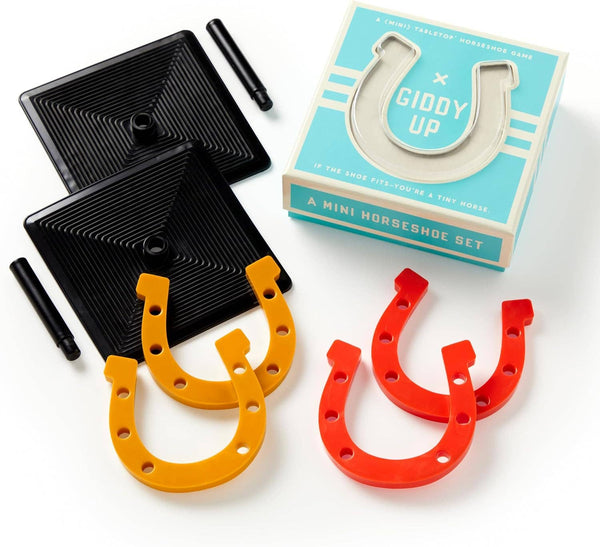 Brass Monkey Giddy Up Tabletop Horseshoes Game