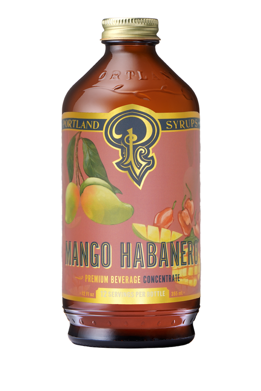 Mango Habanero Syrup 12oz  - cocktail / mocktail drink mixer