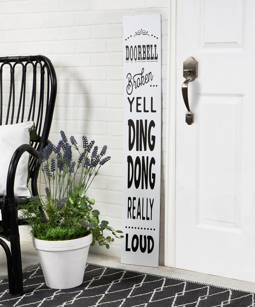 Tall Porch Sign, DOORBELL