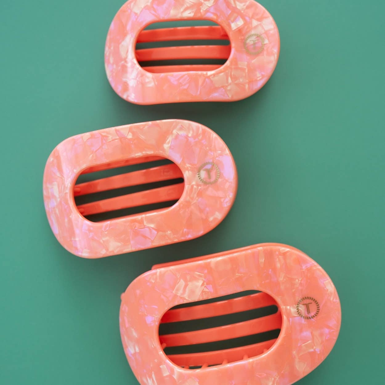 Flat Round Hair Clip | Small | Dreamsicle
