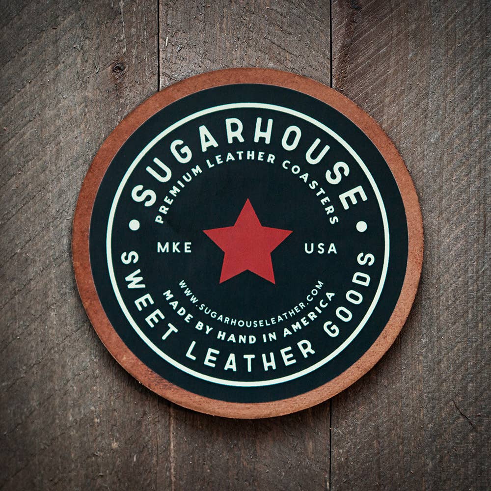 Tennessee Football Leather Coaster