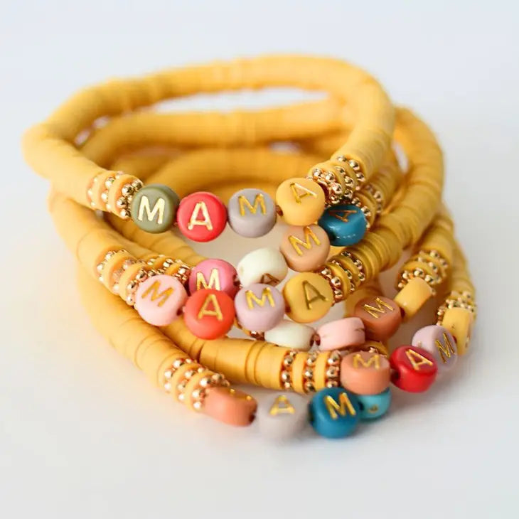 Mama bracelet. Mustard or Rust