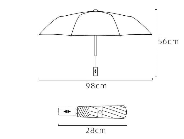 Trimmed Grace Compact Umbrella Cream Push button handle in Pastel Colours