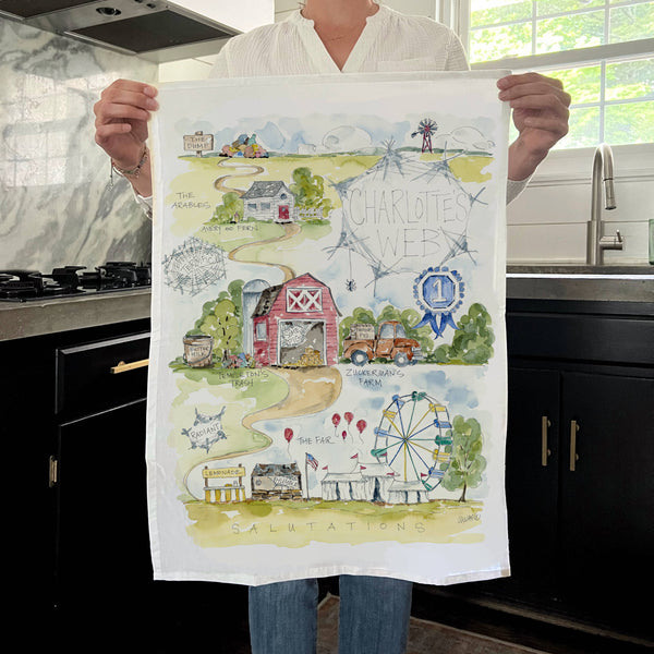 Charlotte's Web Tea Towel