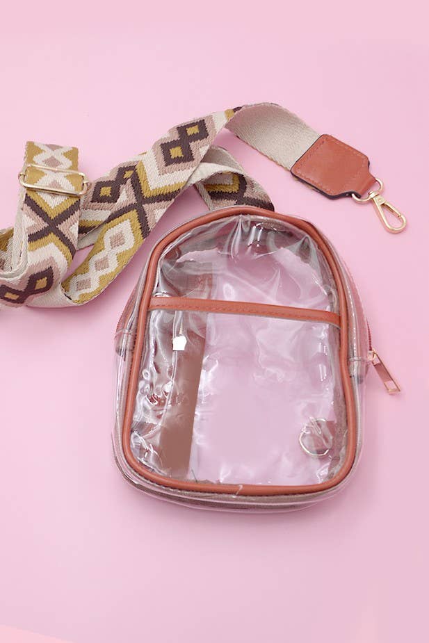 CLEAR SLING CROSSBODY STADIUM BAG