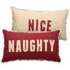 Naughty Nice Pillow