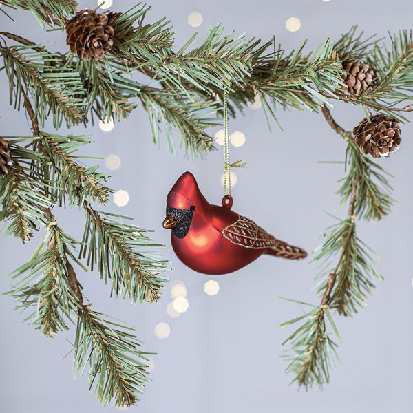 Cardinal Glass Ornament