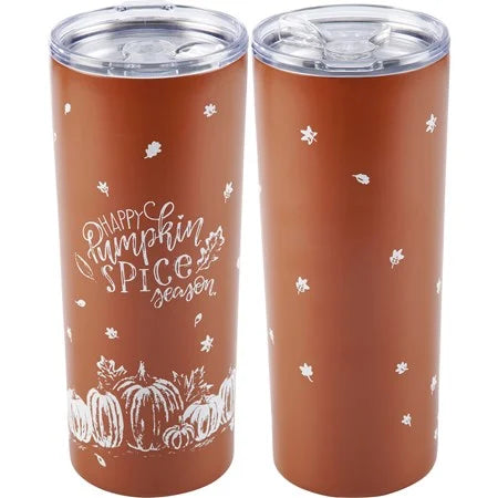 Happy Pumpkin Spice Coffee Tumbler