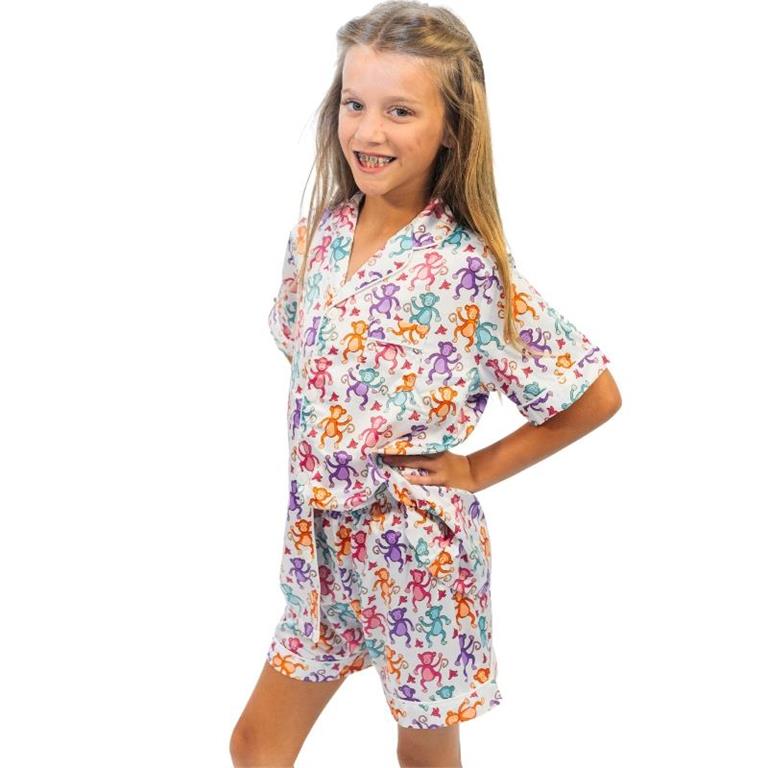 Kids BaNaNa's Silky Satin Pajama Short Set