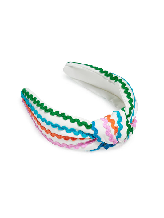Ric Rac Knotted Headband-Multicolor
