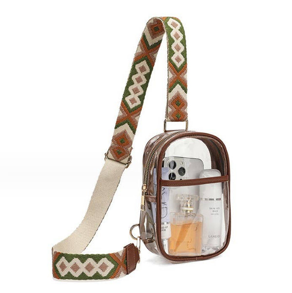 CLEAR SLING CROSSBODY STADIUM BAG