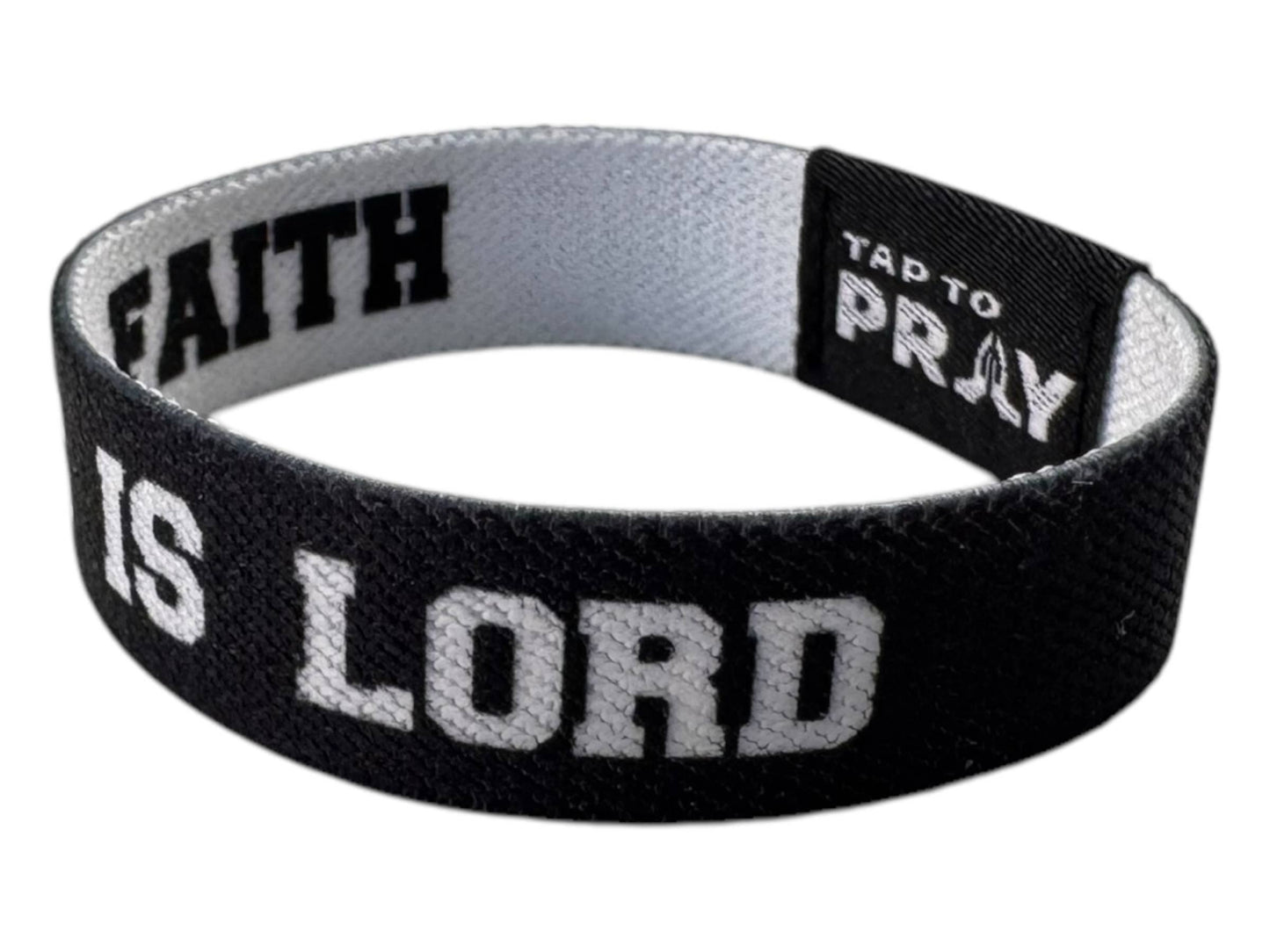 Tap To Pray™ Wristbands - / Jesus is Lord / Powered by Faith