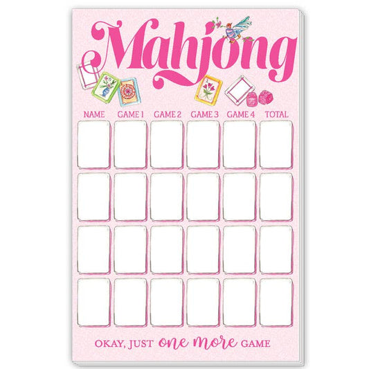 Mahjong Score Pad Large Notepad Handpainted