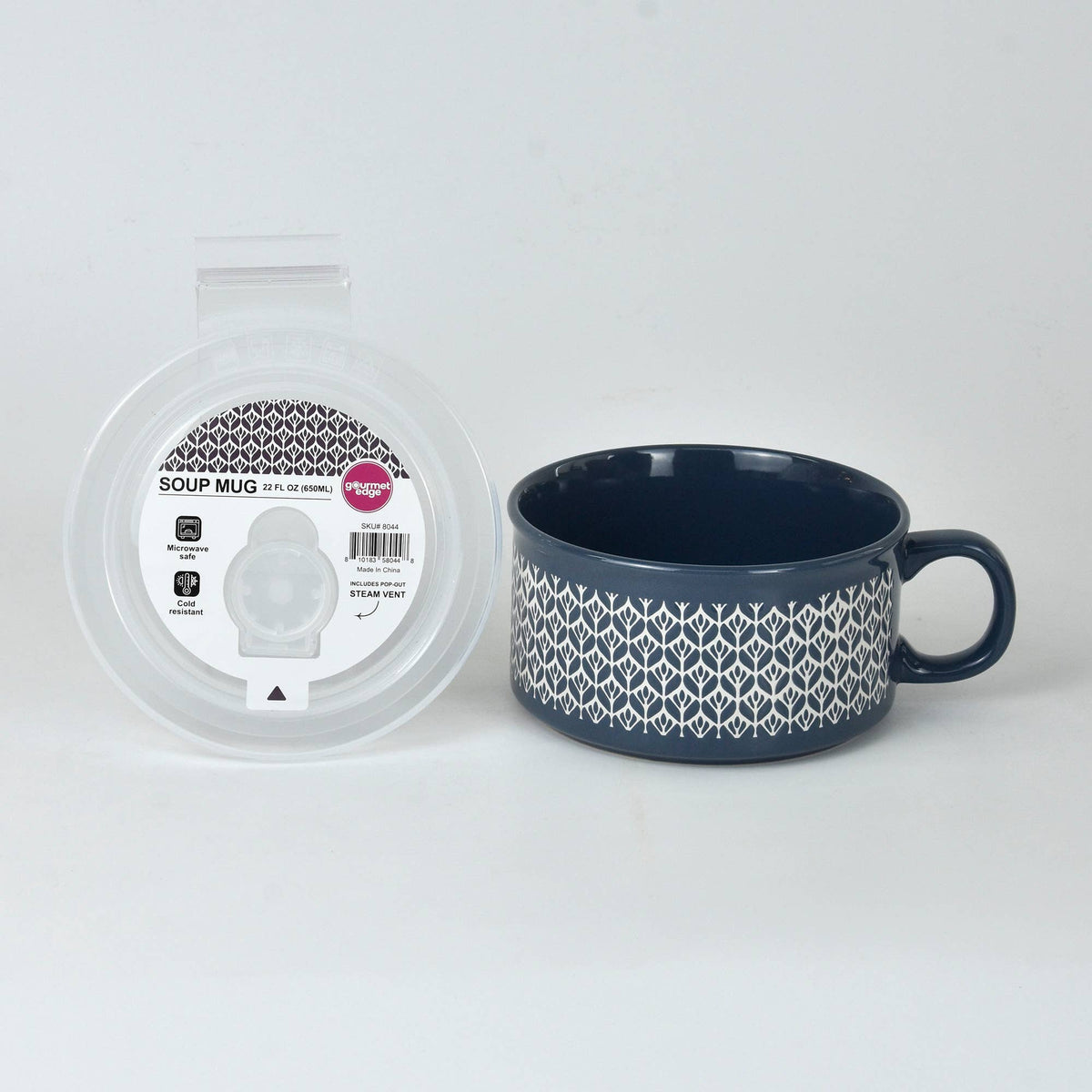 Ceramic Soup Mug with Lid,Fall & Winter Cozy Mug