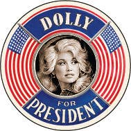 Dolly For President Magnet