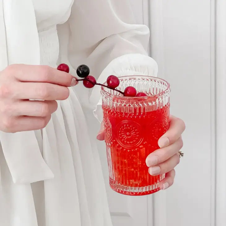 Vintage Textured  Drinking Glasses