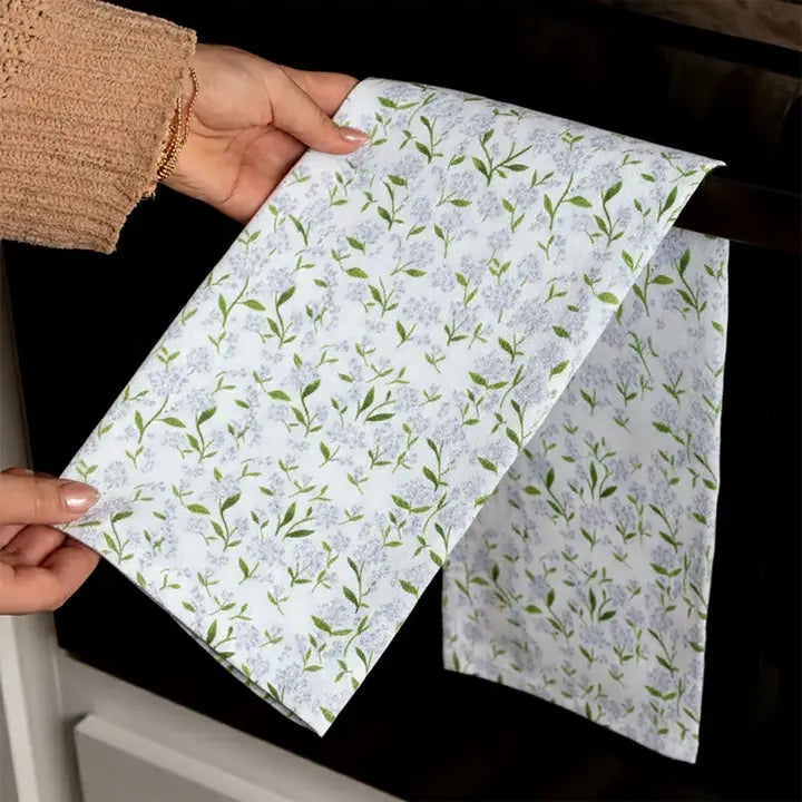 Hydrangeas Kitchen Tea Towel