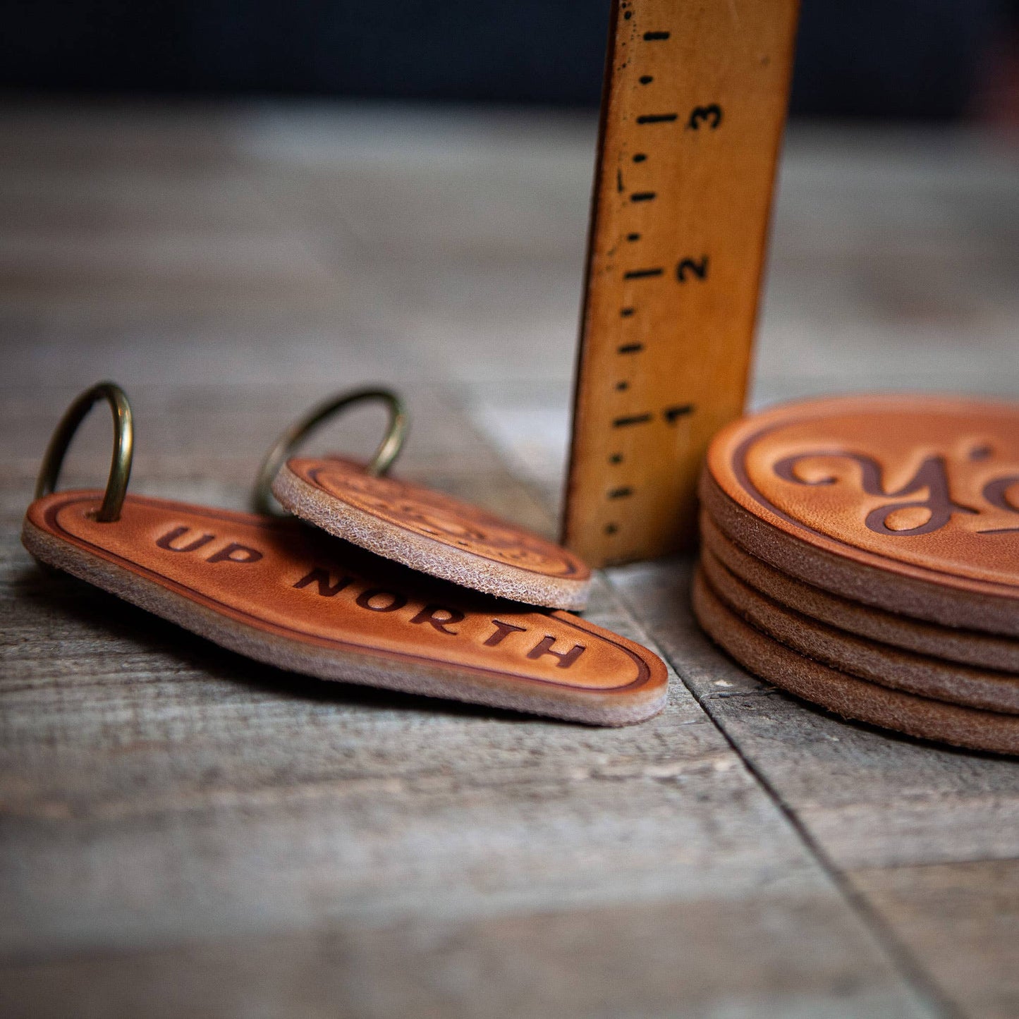 KNOX Knoxville Tennessee Leather Coaster