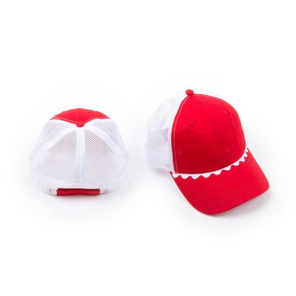 Ric Rac Trucker Hat: Red