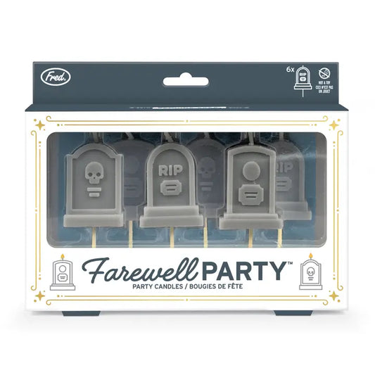 Farewell Party Tombstone Candles - Set of 6