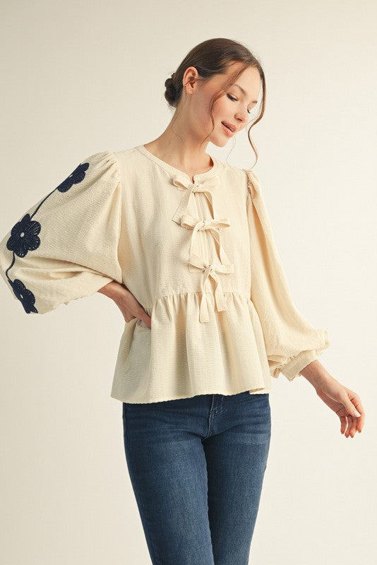 Melody Peplum Top